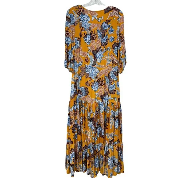 Abel the Label Mango Magic Boho Lagenlook women's maxi dress size XS - Picture 3 of 7